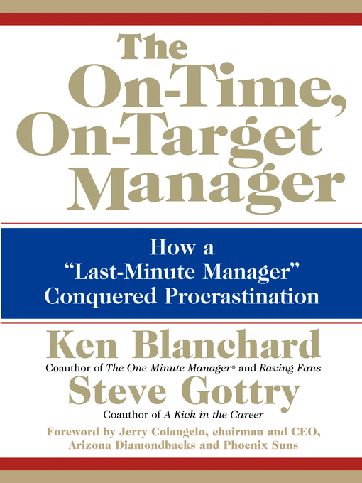 Title details for The On-Time, On-Target Manager by Ken Blanchard - Wait list